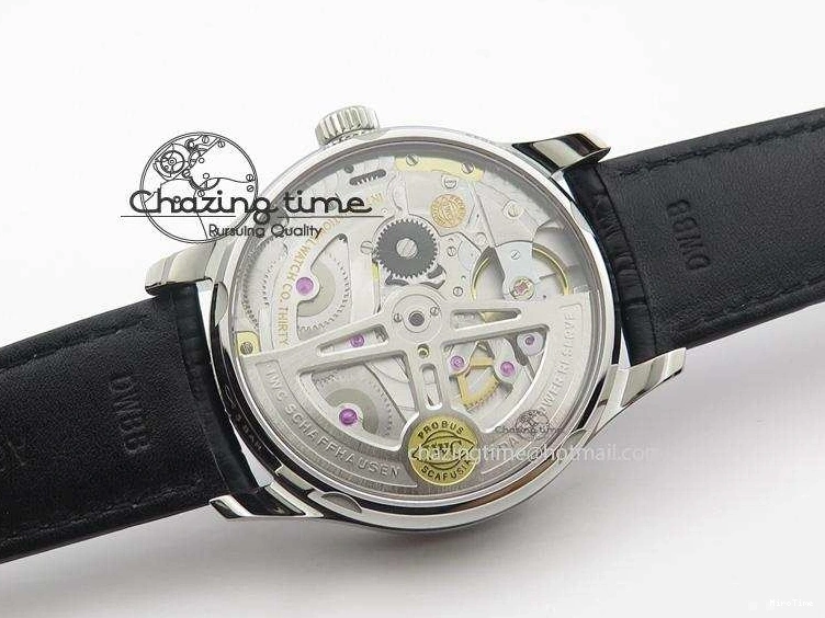 MIROTIME 0105 Portuguese Real PR IW500106 ZF 1:1 Best Edition Grey Dial On Black Leather Strap A52010 V Versatile 7306